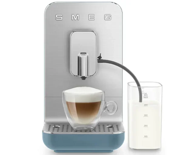SMEG BCC13SBMEU Bean-to-Cup Machine with Milk Frother - Storm Blue