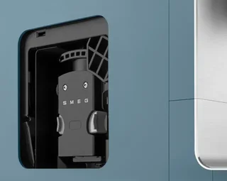 SMEG BCC13SBMEU Bean-to-Cup Machine with Milk Frother - Storm Blue