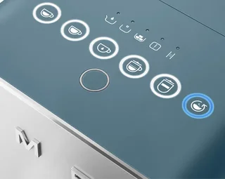 SMEG BCC13SBMEU Bean-to-Cup Machine with Milk Frother - Storm Blue