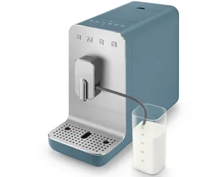SMEG BCC13SBMEU Bean-to-Cup Machine with Milk Frother - Storm Blue