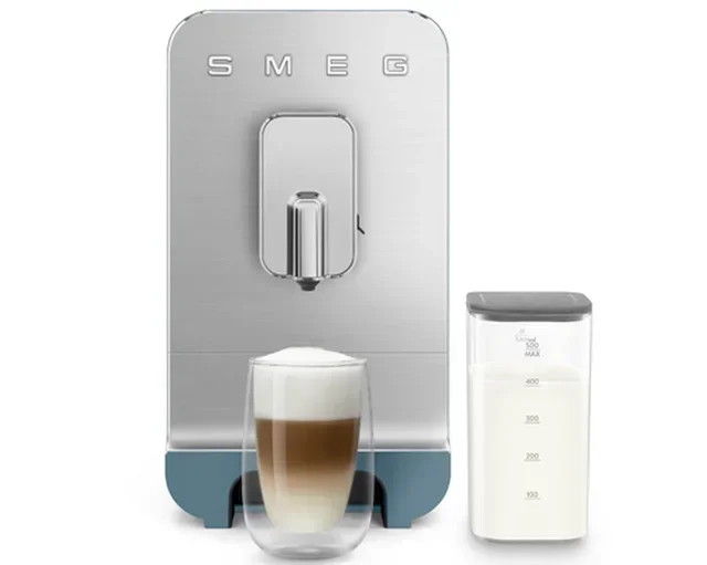 SMEG BCC13SBMEU Bean-to-Cup Machine with Milk Frother - Storm Blue
