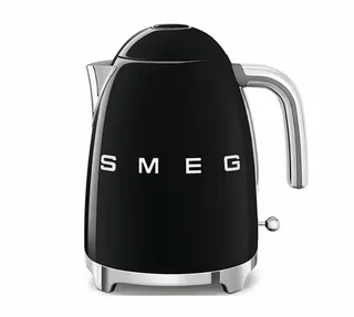 SMEG Black Breakfast Bundle: TSF01BLEU Toaster &amp; KLF03BLEU Kettle