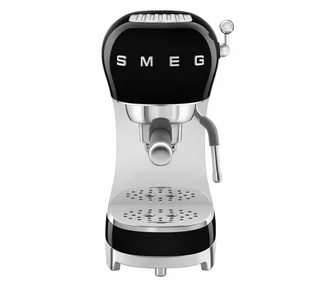 SMEG Black Espresso Machine ECF02BLEU 50's Style
