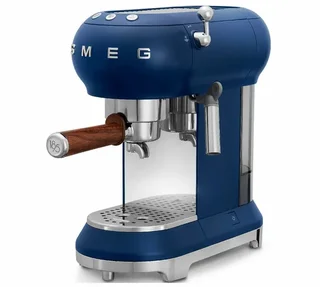 SMEG Blue 1895 Lavazza Bundle: Espresso Maker + Grinder