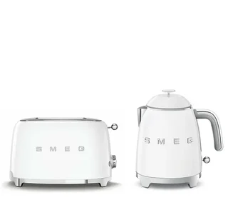 SMEG Breakfast Bundle TSF01WHEU &amp; KLF05WHEU White