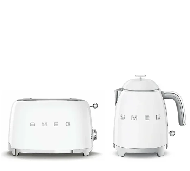 SMEG Breakfast Bundle TSF01WHEU &amp; KLF05WHEU White