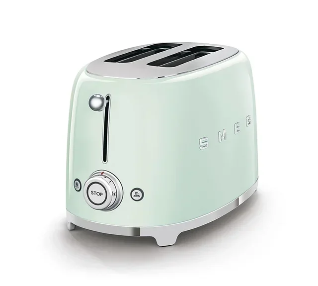 SMEG Breakfast Set TSF01PGEU Toaster &amp; KLF05PGEU Kettle Seafoam Green