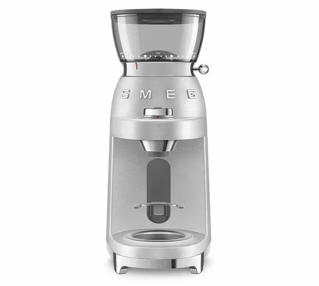 SMEG CGF02SSEU Coffee Grinder – Aluminum, 1950s Style