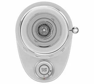 SMEG CGF02SSEU kaffekvern i aluminium, retrodesign fra 1950-tallet.