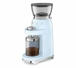 SMEG CGF03 Coffee Grinder 50's Style Pastel Blue