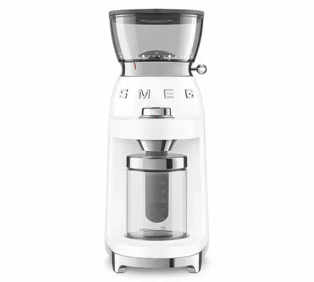 SMEG CGF03 Coffee Grinder 50's Style White