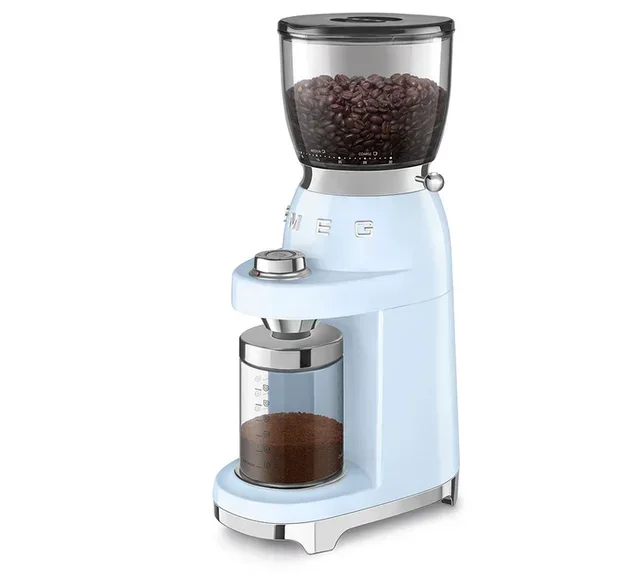 SMEG CGF11PBEU Coffee Grinder – Azure Blue 1950s Edition