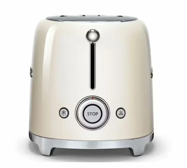 SMEG Cream Breakfast Bundle – TSF01CREU Toaster &amp; CJF11CREU Citrus Juicer