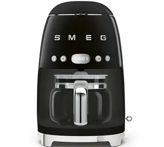 Kaffebryggare SMEG DCF02BLEU programmerbar svart + presentpaket
