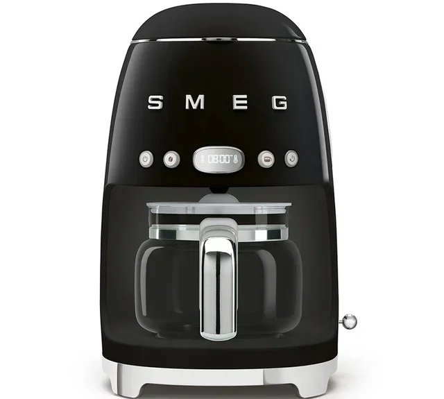 Macchina caffè filtro SMEG DCF02BLEU programmabile nera + omaggio