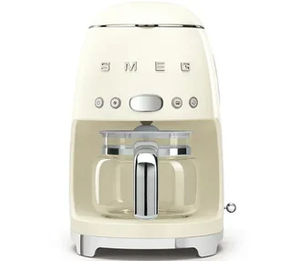 SMEG DCF02CREU filter coffee machine - cream programmable + gift bundle