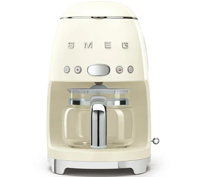 SMEG DCF02CREU filter coffee machine - cream programmable + gift bundle