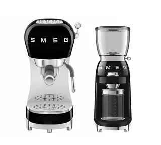 Set SMEG ECF02BLEU Macchina Caffè + Macinacaffè CGF11BLEU