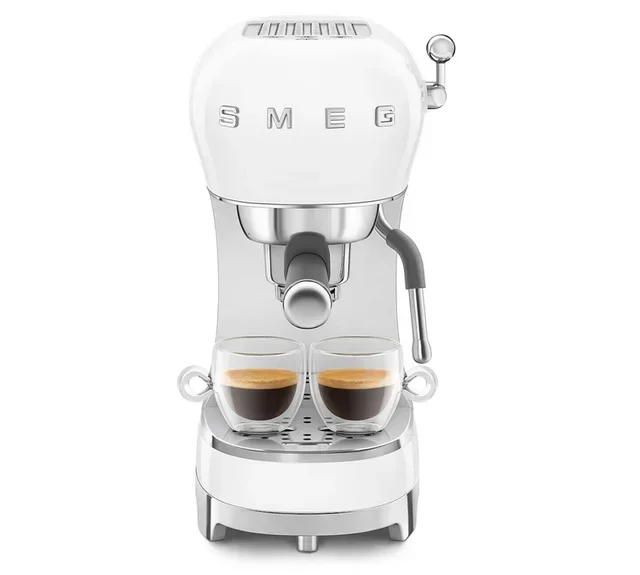 Macchina espresso SMEG ECF02WHEU + Macinacaffè SMEG CGF11WHEU