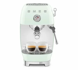 Macchina per caffè espresso SMEG ECF03PGEU, colore verde, con funzione Cold Brew.