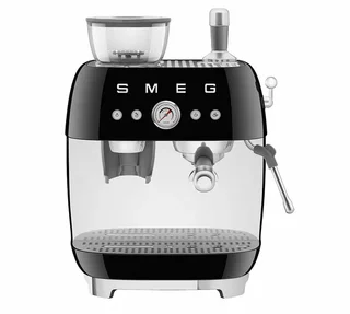 SMEG EGF03BLEU Svart Espressomaskin 50-tal med inbyggd kvarn