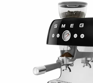 SMEG EGF03BLEU Svart Espressomaskin 50-tal med inbyggd kvarn