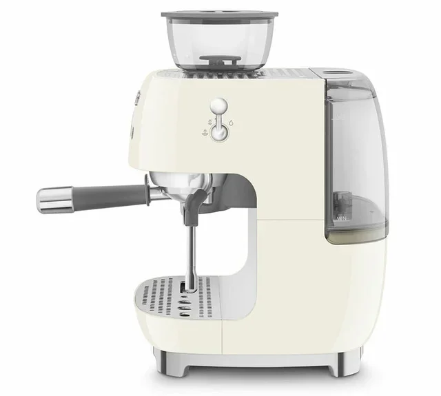 SMEG EGF03CREU Kräm 50-tal espressomaskin med inbyggd kvarn