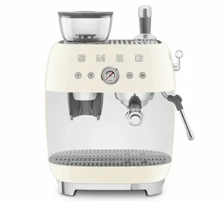 SMEG EGF03CREU Kräm 50-tal espressomaskin med inbyggd kvarn
