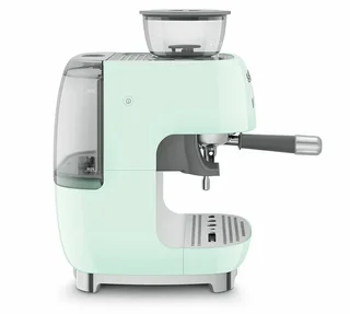 Máquina de espresso SMEG EGF03PGEU Verde agua años 50 con molinillo integrado