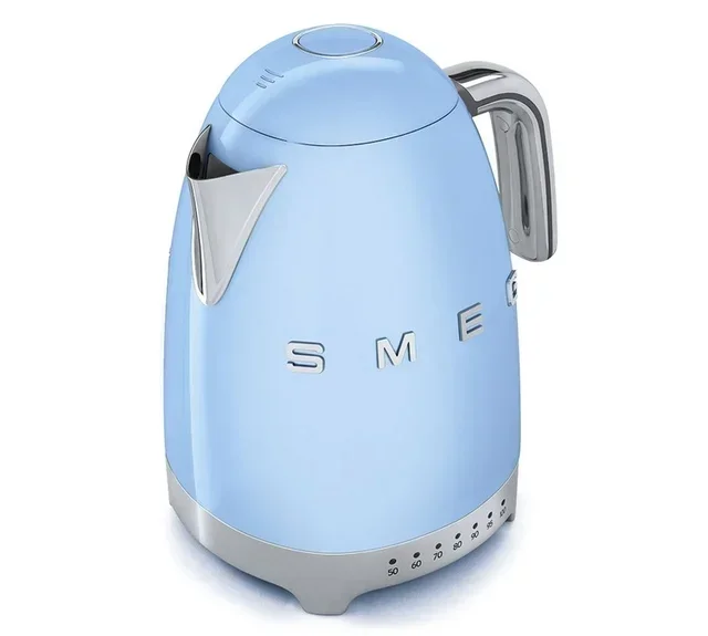 SMEG KLF04PBEU čajnik, azurno plavi, 1,7 L – s podesivom temperaturom