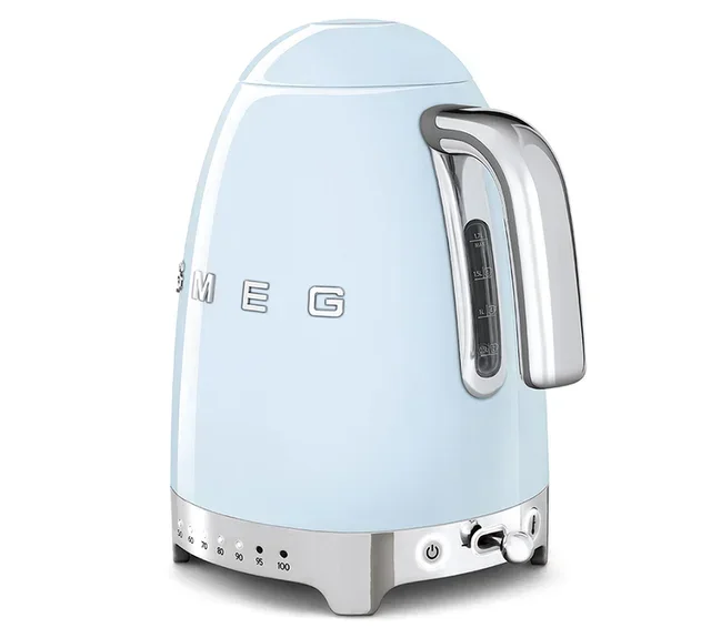 SMEG KLF04PBEU Azure Blue Kettle 1.7L - variable temperature
