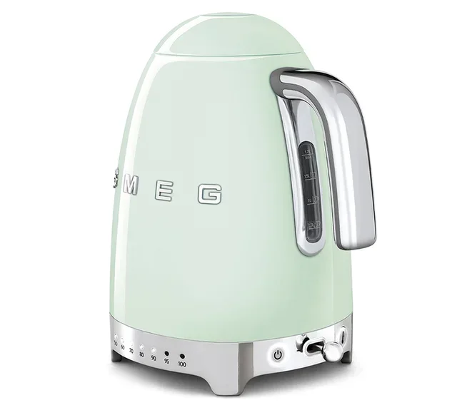 SMEG KLF04PGEU Pastel Green Variable Temp Kettle 1.7 L