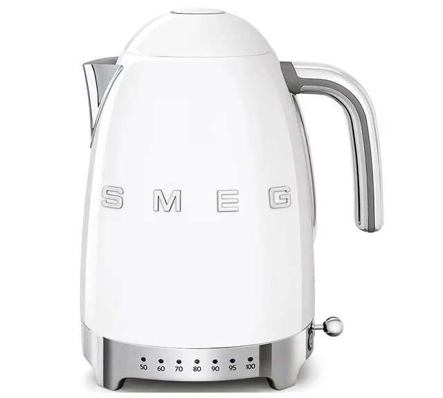 SMEG KLF04WHEU White Electric Kettle - 1.7L variable temperature