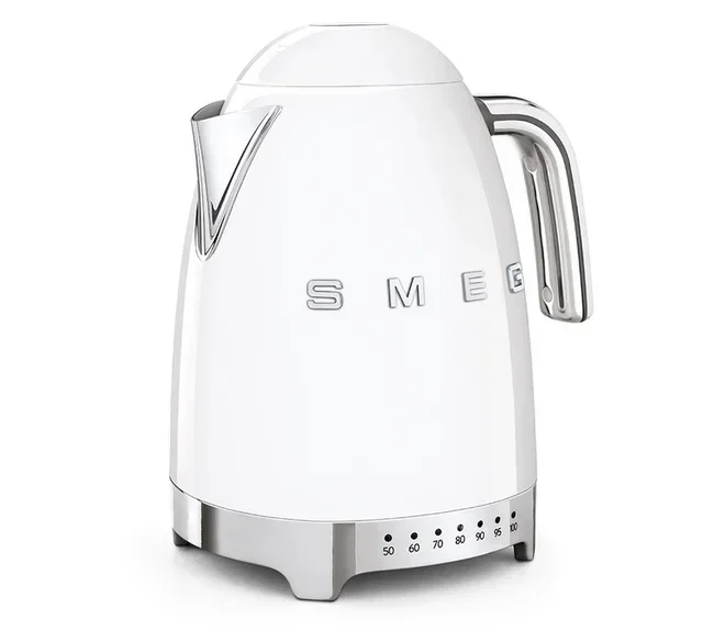 SMEG KLF04WHEU White Electric Kettle - 1.7L variable temperature