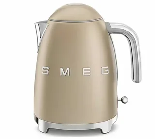 SMEG Matte Gold Breakfast Duo: TSF01CHMEU Toaster &amp; KLF03CHMEU Kettle