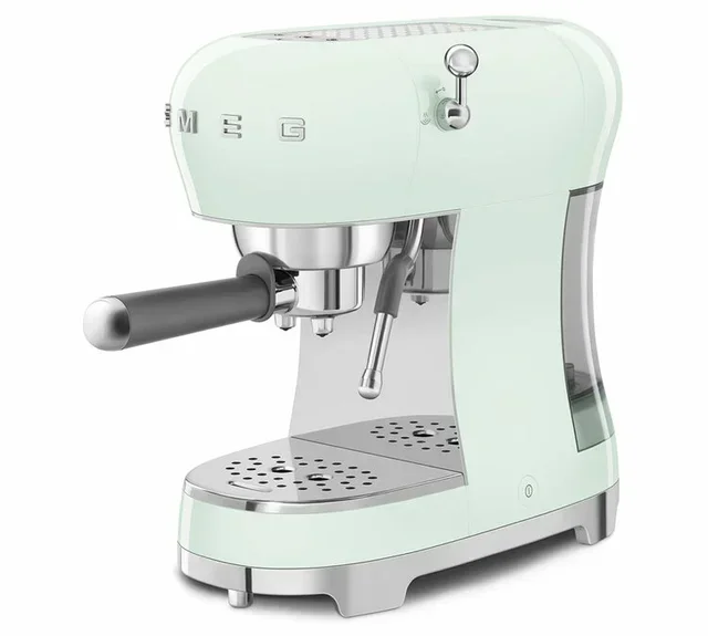 Máquina de espresso SMEG verde agua ECF02PGEU estilo años 50