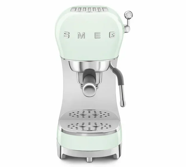 Máquina de espresso SMEG verde agua ECF02PGEU estilo años 50