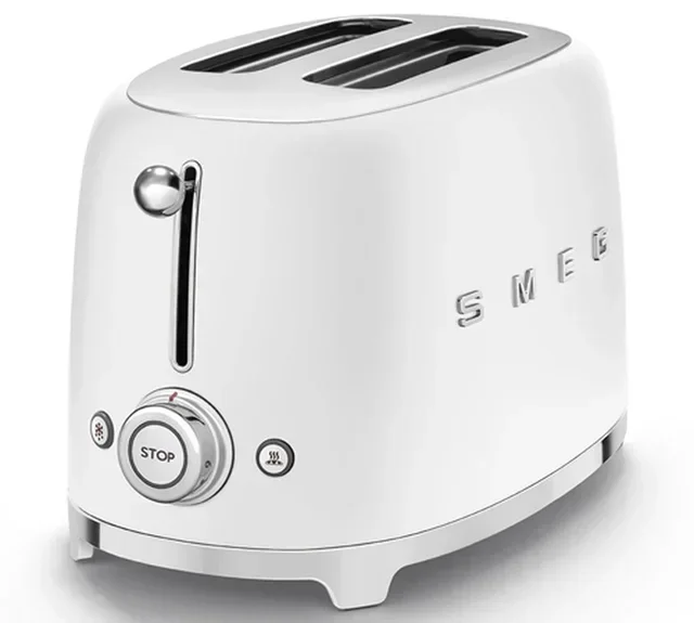 SMEG TSF01WHMEU Broodrooster Mat Wit – 2 Sneetjes