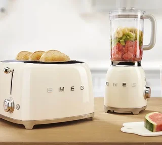 SMEG Toaster TSF03CREU 4 Slices - Cream