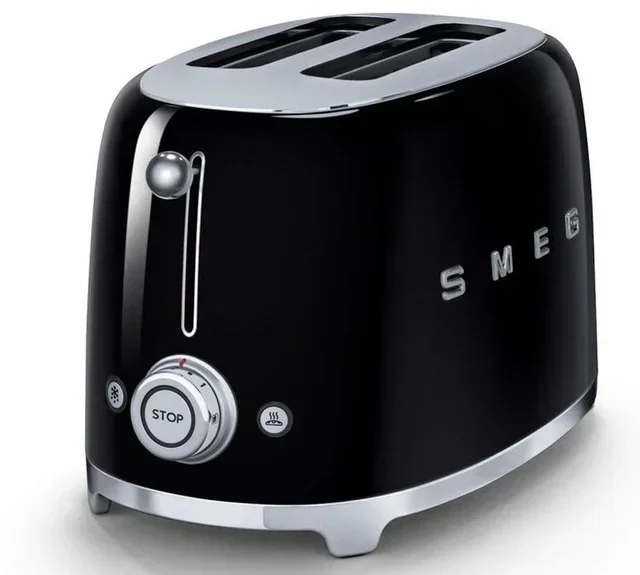 SMEG TSF01BLEU toaster - 2 kriške, crni sjajni