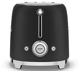 Smeg Broodrooster TSF01BLMEU - 2 Sneetjes - Mat Zwart