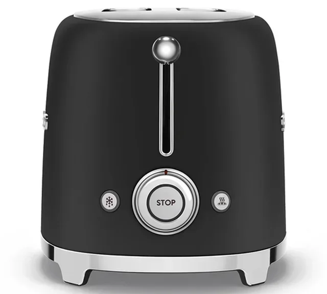 Smeg Broodrooster TSF01BLMEU - 2 Sneetjes - Mat Zwart
