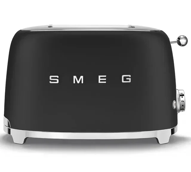 Smeg Broodrooster TSF01BLMEU - 2 Sneetjes - Mat Zwart