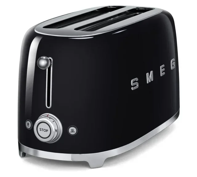 SMEG TSF02BLEU Brödrost 4 skivor Svart