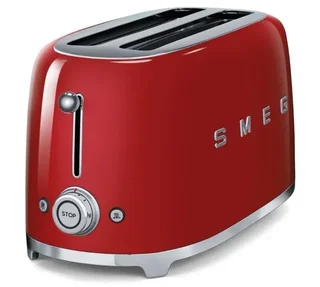 SMEG TSF02RDEU brödrost – 4 skivor, Röd