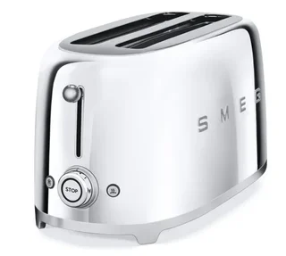 SMEG TSF02SSEU brödrost, krom, för 4 skivor.