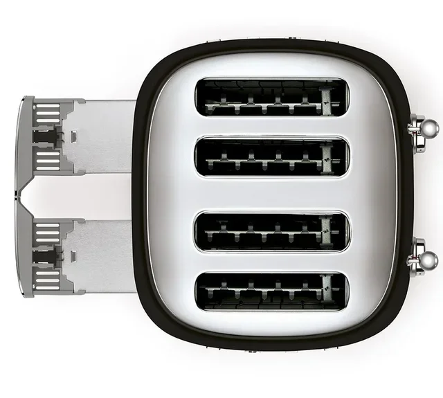 SMEG TSF03BLEU Brödrost 4 Skivor Svart