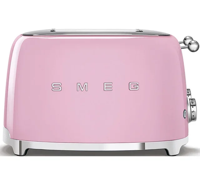 SMEG TSF03PKEU 4-Slice Toaster - Pink Lacquer