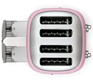 SMEG TSF03PKEU Brödrost 4 skivor - Rosa lack