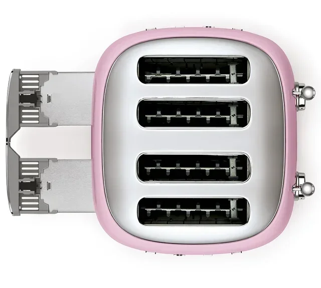 SMEG TSF03PKEU Brödrost 4 skivor - Rosa lack